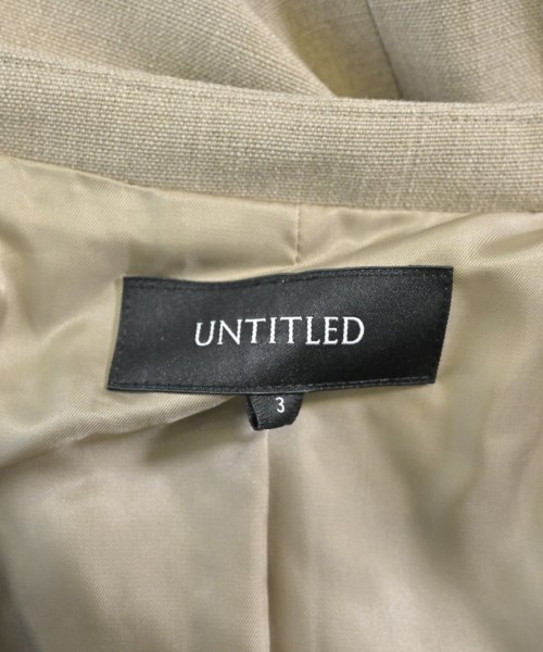 UNTITLED（アンタイトル）テーラードジャケット ベージュ サイズ:3(L位) レディース/2200659933386