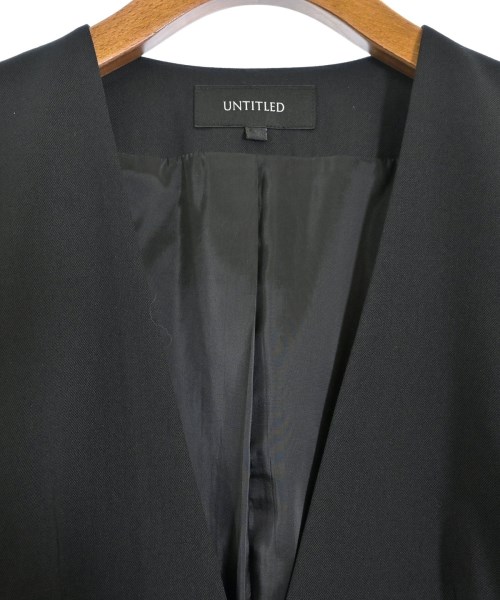 UNTITLED（アンタイトル）ノーカラージャケット 黒 サイズ:L レディース/2200659933409