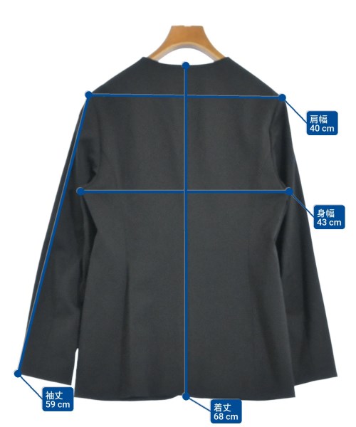 UNTITLED（アンタイトル）ノーカラージャケット 黒 サイズ:L レディース/2200659933409