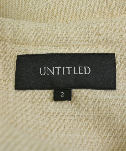 UNTITLED（アンタイトル）ノーカラージャケット 白 サイズ:2(M位) レディース/2200660580050
