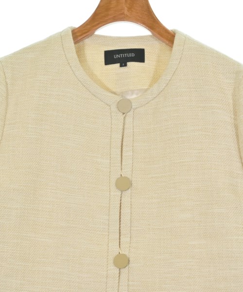 UNTITLED（アンタイトル）ノーカラージャケット 白 サイズ:2(M位) レディース/2200660580050