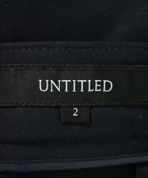 UNTITLED（アンタイトル）スラックス 紺 サイズ:2(M位) レディース/2200662982043