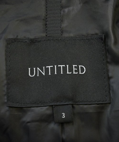 UNTITLED（アンタイトル）ダウンコート 黒 サイズ:3(L位) レディース/2200661053010