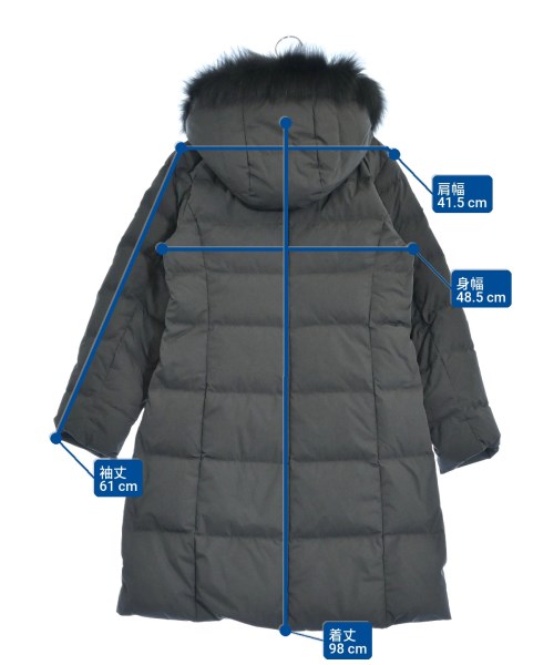 UNTITLED（アンタイトル）ダウンコート 黒 サイズ:3(L位) レディース/2200661053010