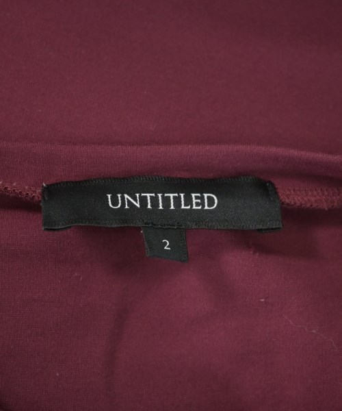 UNTITLED（アンタイトル）Tシャツ・カットソー 赤 サイズ:2(M位) レディース/2200661314098