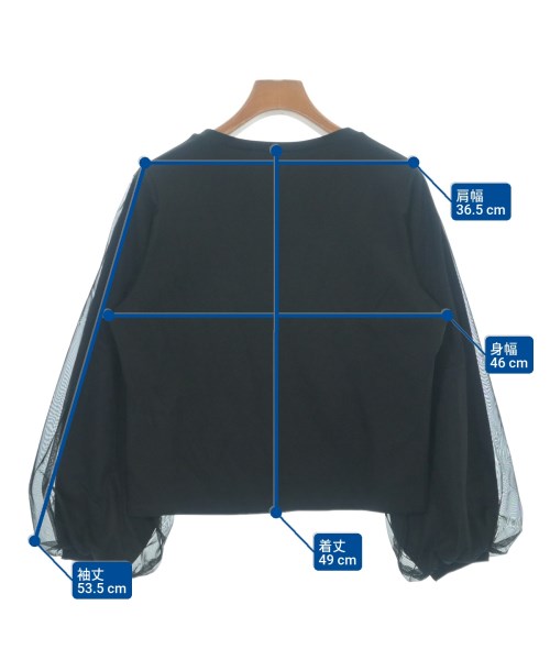 UNTITLED（アンタイトル）Tシャツ・カットソー 黒 サイズ:2(M位) レディース/2200661314104