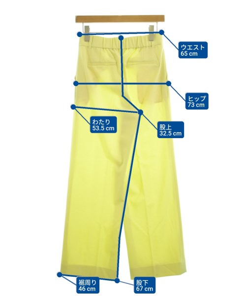 UNTITLED（アンタイトル）スラックス 黄 サイズ:1(S位) レディース/2200666638069