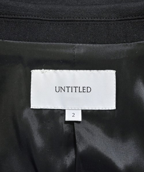 UNTITLED（アンタイトル）テーラードジャケット 黒 サイズ:2(M位) レディース/2200666864024