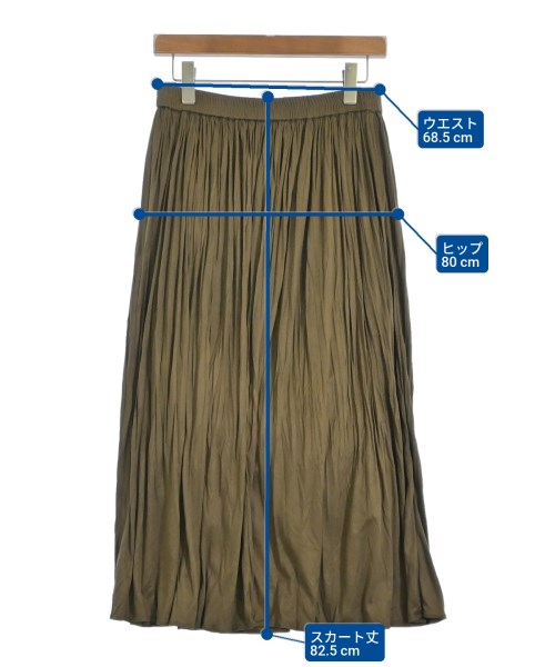 UNTITLED（アンタイトル）ロング・マキシ丈スカート 茶 サイズ:L レディース/2200664877255