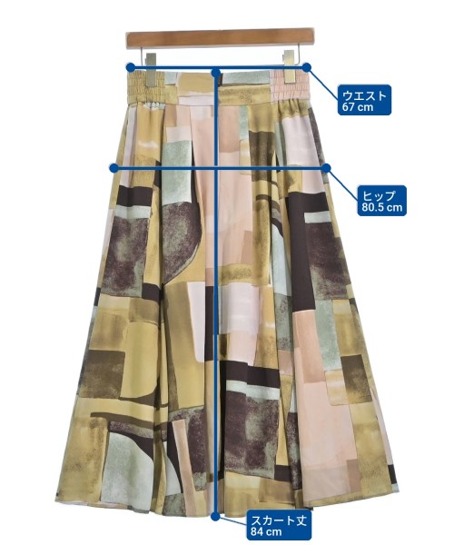 UNTITLED（アンタイトル）ロング・マキシ丈スカート ベージュ サイズ:2(M位) レディース/2200664877293