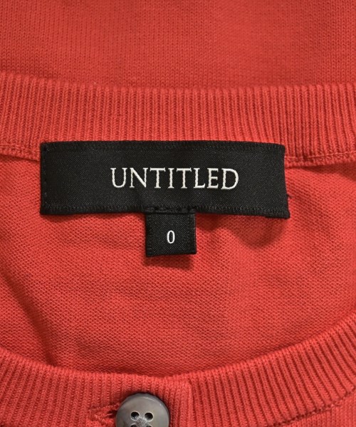 UNTITLED（アンタイトル）カーディガン 赤 サイズ:0(XS位) レディース/2200665117169