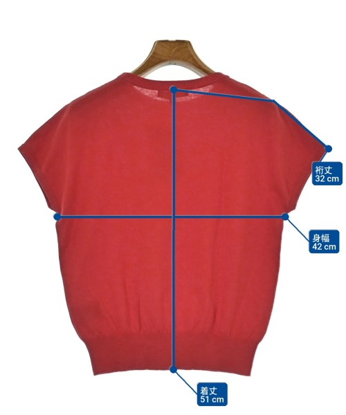 UNTITLED（アンタイトル）ニット・セーター 赤 サイズ:0(XS位) レディース/2200665117176