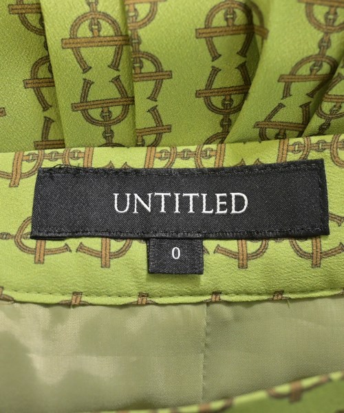 UNTITLED（アンタイトル）ロング・マキシ丈スカート 緑 サイズ:0(XS位) レディース/2200669289084