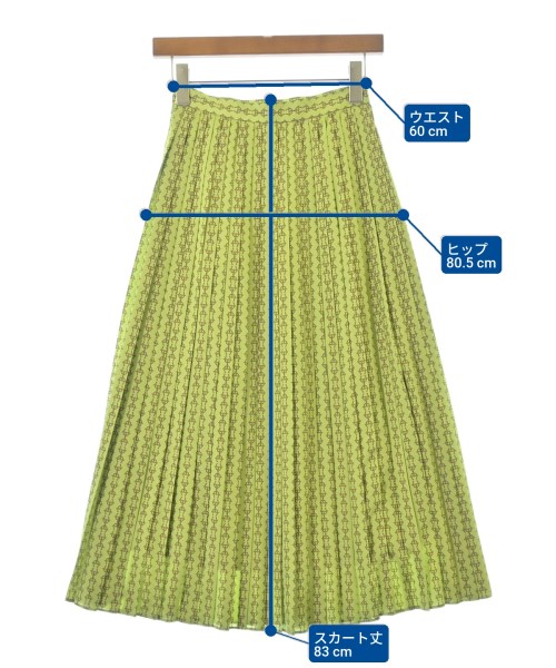 UNTITLED（アンタイトル）ロング・マキシ丈スカート 緑 サイズ:0(XS位) レディース/2200669289084