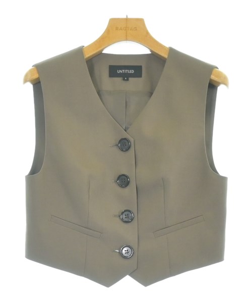 UNTITLED(アンタイトル)ベスト 茶 サイズ:0(XS位)/2200669289145