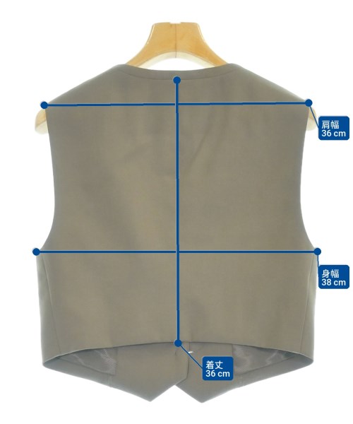 UNTITLED（アンタイトル）ベスト 茶 サイズ:0(XS位) レディース/2200669289145