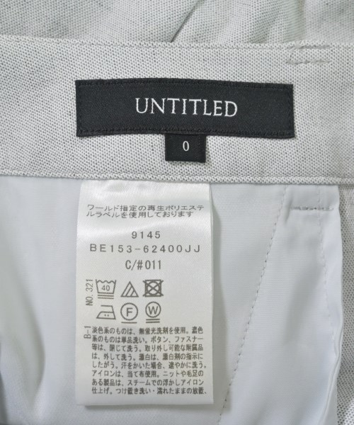 UNTITLED（アンタイトル）スラックス グレー サイズ:0(XS位) レディース/2200665136016