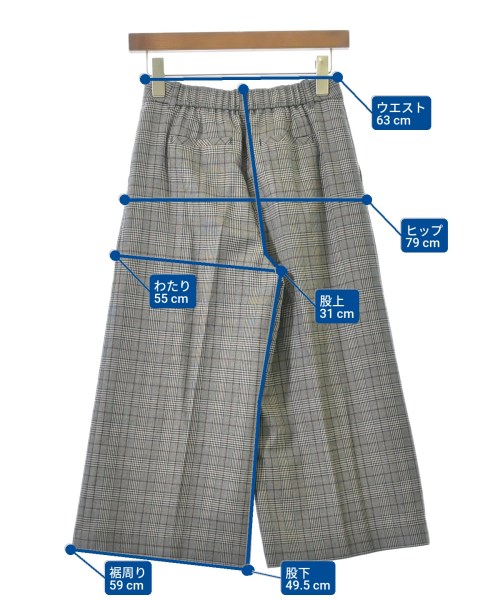 UNTITLED（アンタイトル）クロップドパンツ グレー サイズ:0(XS位) レディース/2200665136030