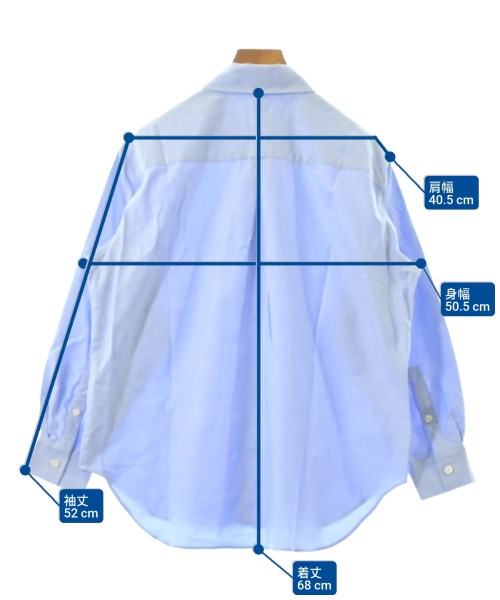 UNTITLED（アンタイトル）カジュアルシャツ 青 サイズ:0(XS位) レディース/2200665136108