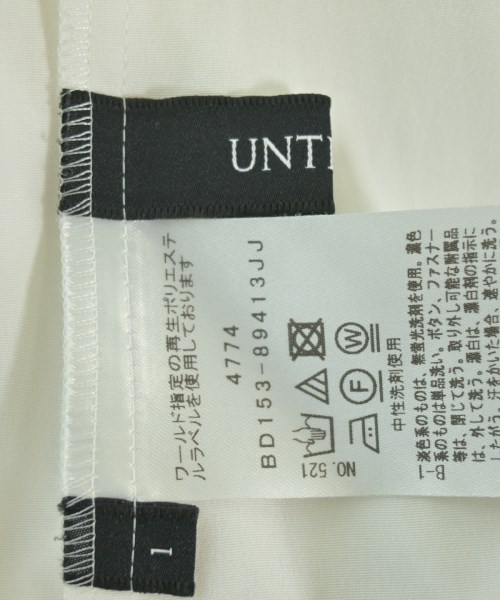 UNTITLED（アンタイトル）カジュアルシャツ 白 サイズ:1(S位) レディース/2200663668205