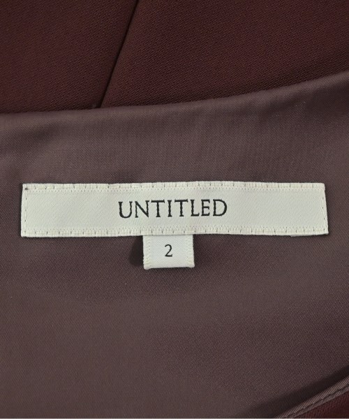 UNTITLED（アンタイトル）ワンピース 赤 サイズ:2(M位) レディース/2200668348027