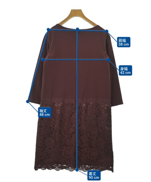 UNTITLED（アンタイトル）ワンピース 赤 サイズ:2(M位) レディース/2200668348027