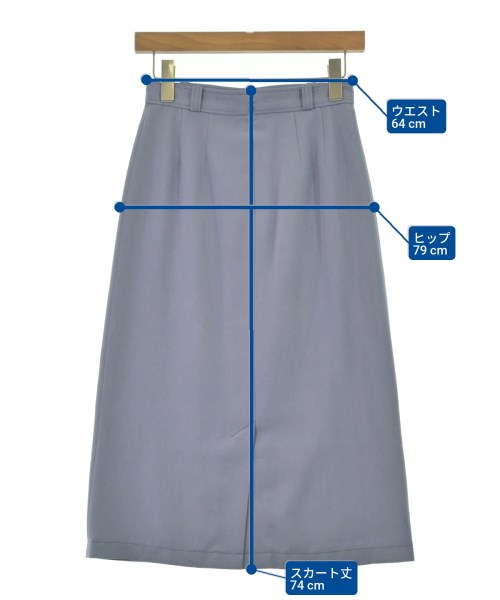 UNTITLED（アンタイトル）ロング・マキシ丈スカート 青 サイズ:1(S位) レディース/2200668348034