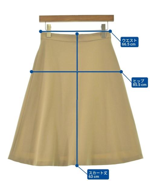UNTITLED（アンタイトル）ひざ丈スカート ベージュ サイズ:1(S位) レディース/2200668348041