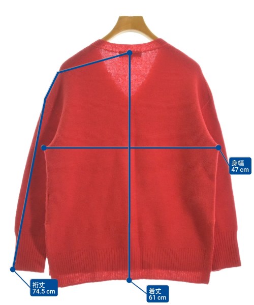 UNTITLED（アンタイトル）ニット・セーター 赤 サイズ:0(XS位) レディース/2200665661037