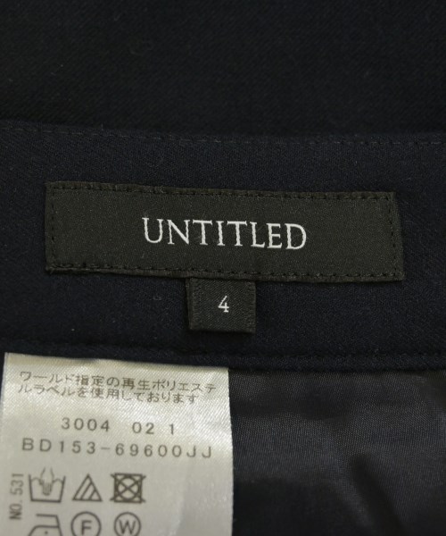 UNTITLED（アンタイトル）スラックス 紺 サイズ:4(XL位) レディース/2200722925058