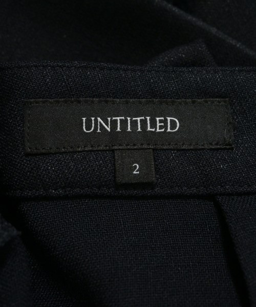 UNTITLED（アンタイトル）スラックス 紺 サイズ:2(M位) レディース/2200725239060