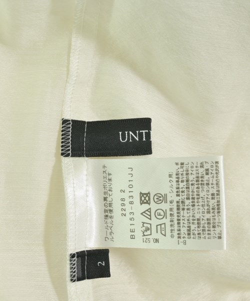 UNTITLED（アンタイトル）ブラウス 白 サイズ:2(M位) レディース/2200721716077