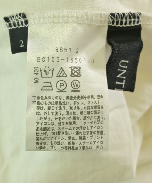 UNTITLED（アンタイトル）Tシャツ・カットソー 白 サイズ:2(M位) レディース/2200725662103