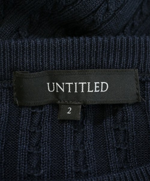 UNTITLED（アンタイトル）ニット・セーター 紺 サイズ:2(M位) レディース/2200725676124