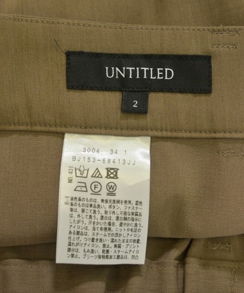 UNTITLED（アンタイトル）クロップドパンツ 茶 サイズ:2(M位) レディース/2200725879020