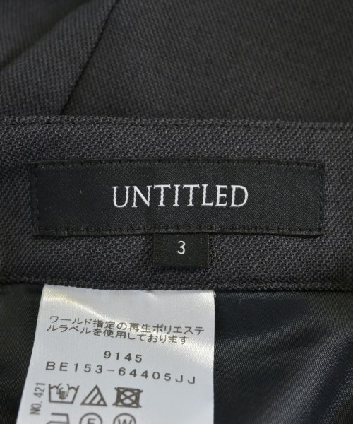 UNTITLED（アンタイトル）スラックス グレー サイズ:3(L位) レディース/2200725602017