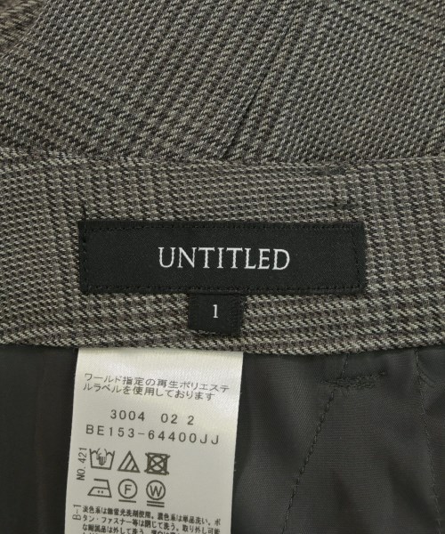 UNTITLED（アンタイトル）スラックス 茶 サイズ:1(S位) レディース/2200737943047