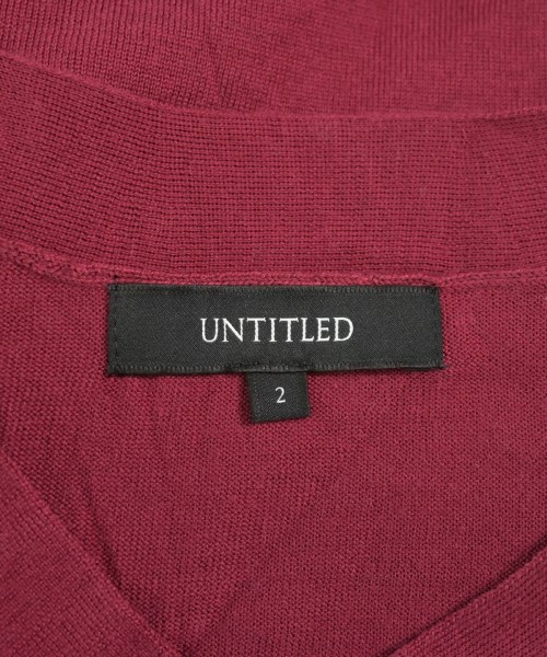 UNTITLED（アンタイトル）ニット・セーター 赤 サイズ:2(M位) レディース/2200713789249