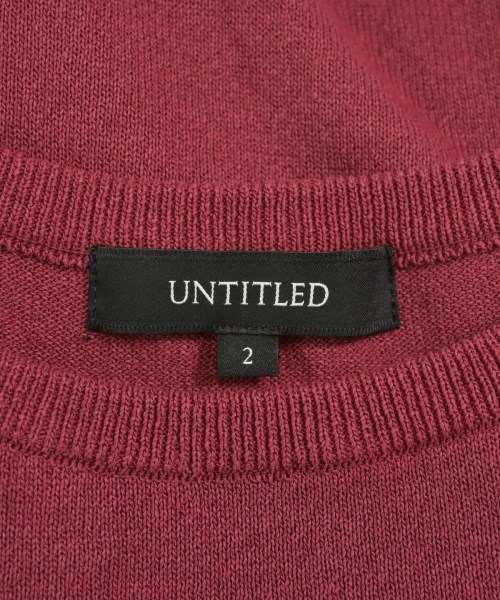 UNTITLED（アンタイトル）ニット・セーター 赤 サイズ:2(M位) レディース/2200713789256