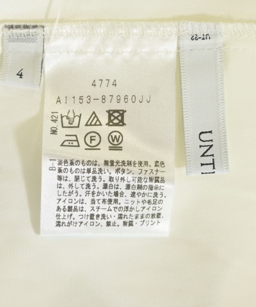 UNTITLED（アンタイトル）ブラウス 白 サイズ:4(XL位) レディース/2200714424125