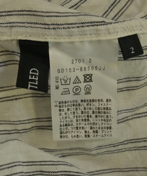 UNTITLED（アンタイトル）カジュアルシャツ 白 サイズ:2(M位) レディース/2200718433055