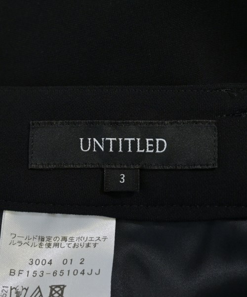 UNTITLED（アンタイトル）スラックス 黒 サイズ:3(L位) レディース/2200718143145