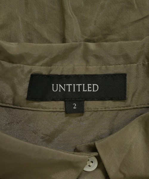 UNTITLED（アンタイトル）カジュアルシャツ カーキ サイズ:2(M位) レディース/2200719656170