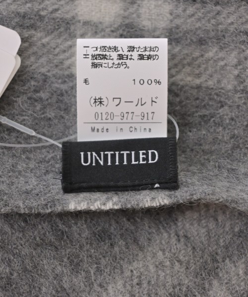 UNTITLED（アンタイトル）マフラー グレー サイズ:- レディース/2200720953152