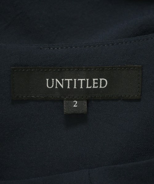 UNTITLED（アンタイトル）ブラウス 紺 サイズ:2(M位) レディース/2200721185248