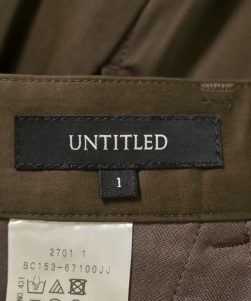 UNTITLED（アンタイトル）スラックス 茶 サイズ:1(S位) レディース/2200721975146