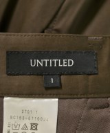UNTITLED（アンタイトル）スラックス 茶 サイズ:1(S位) レディース/2200721975146