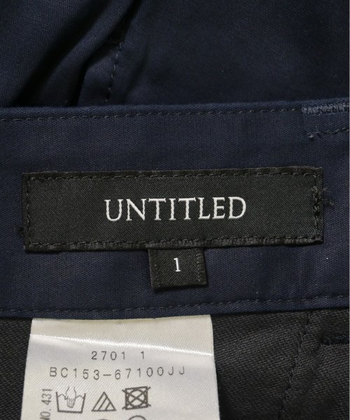 UNTITLED（アンタイトル）スラックス 紺 サイズ:1(S位) レディース/2200721975153