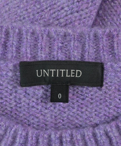UNTITLED（アンタイトル）ニット・セーター 紫 サイズ:0(XS位) レディース/2200723658092