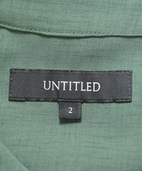 UNTITLED（アンタイトル）シャツワンピース 緑 サイズ:2(M位) レディース/2200723658221